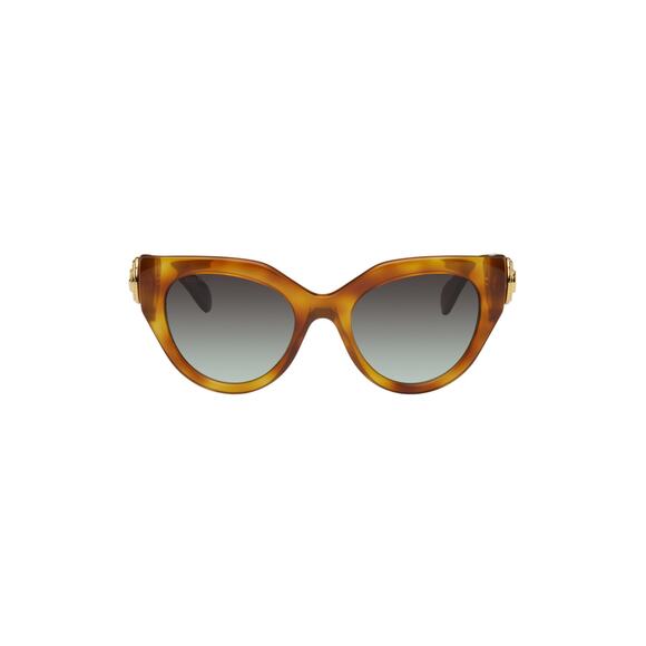 Gucci Tortoiseshell Brown Acetate Cat-Eye Sunglasses Size OS - Picture 1 of 6